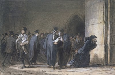 At the Palace of Justice by Honoré Daumier